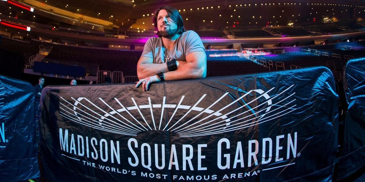 AJ Styles soaking in MSG Cropped
