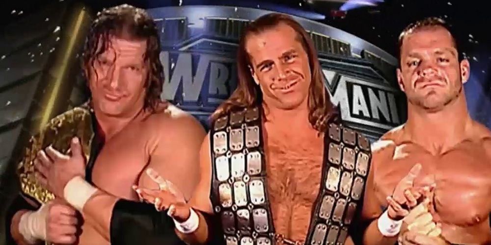 Triple H Vs Chris Benoit Vs Shawn Michaels Wrestlemania 20