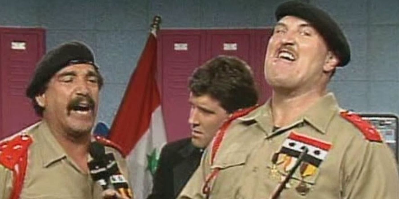 General Adnan And Sgt Slaughter  