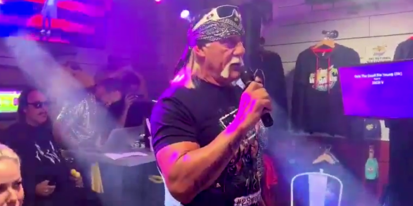 Hulk Hogan running a karaoke bar 