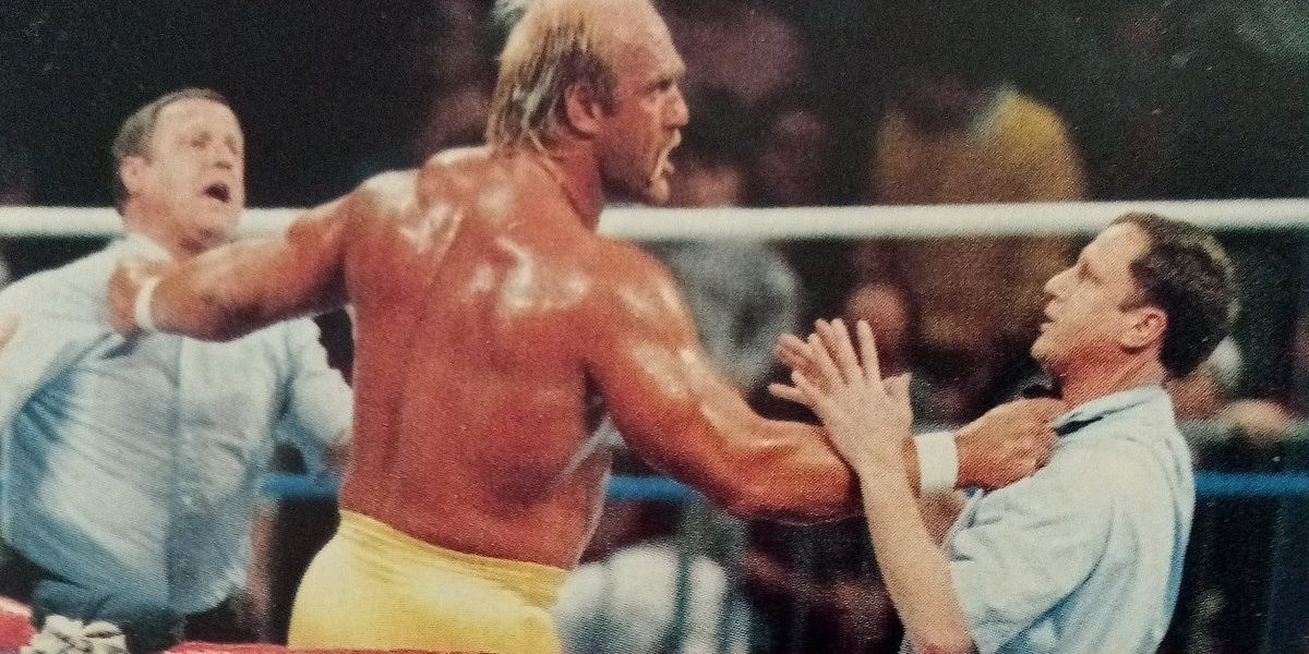 Hulk Hogan with Dave and Earl Hebner 