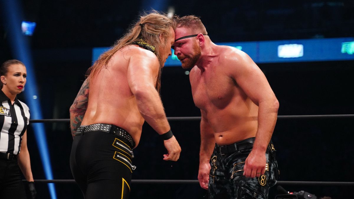 Jon Moxley and Chris Jericho face off for the AEW World Championship at AEW Revolution 2020