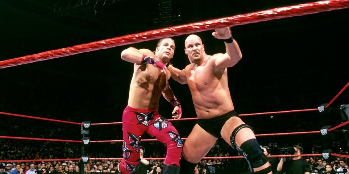 Michaels v Stone Cold WrestleMania 14 Cropped