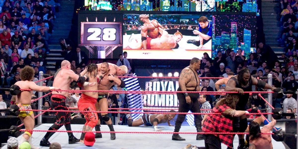 Mick Foley Rumble match Royal Rumble 2008 Cropped