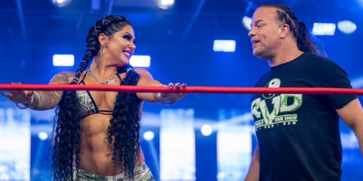 RVD and katie forbes in the ring