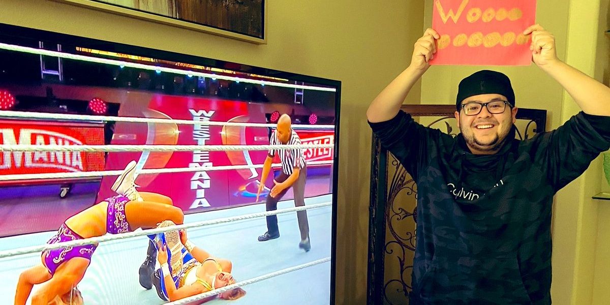Rico Rodriquez as a WWE fan 