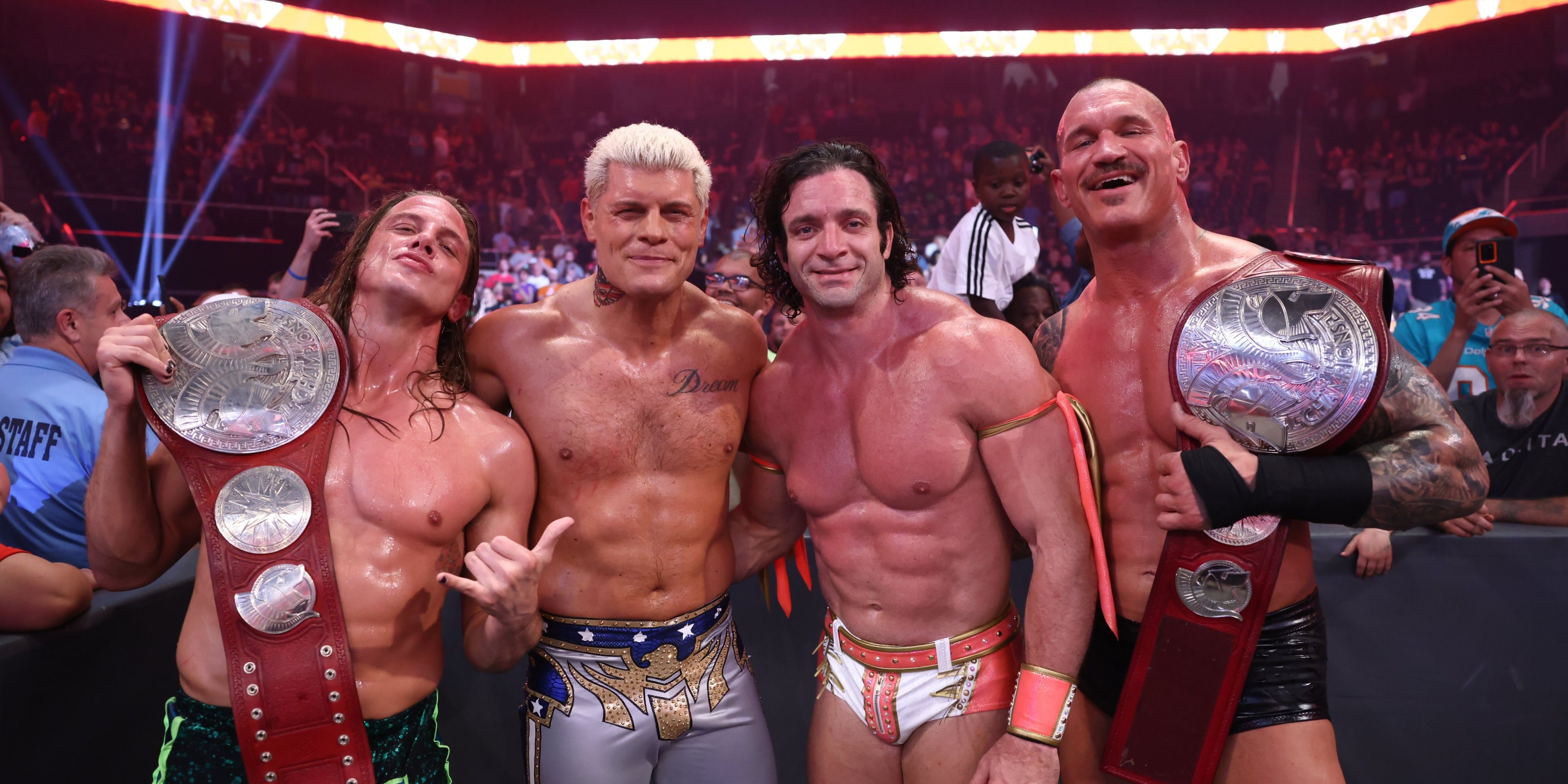 Riddle with other WWE Superstars 