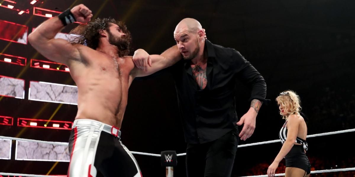 Seth Rollins v Baron Corbin Stomping Grounds 2019 Cropped