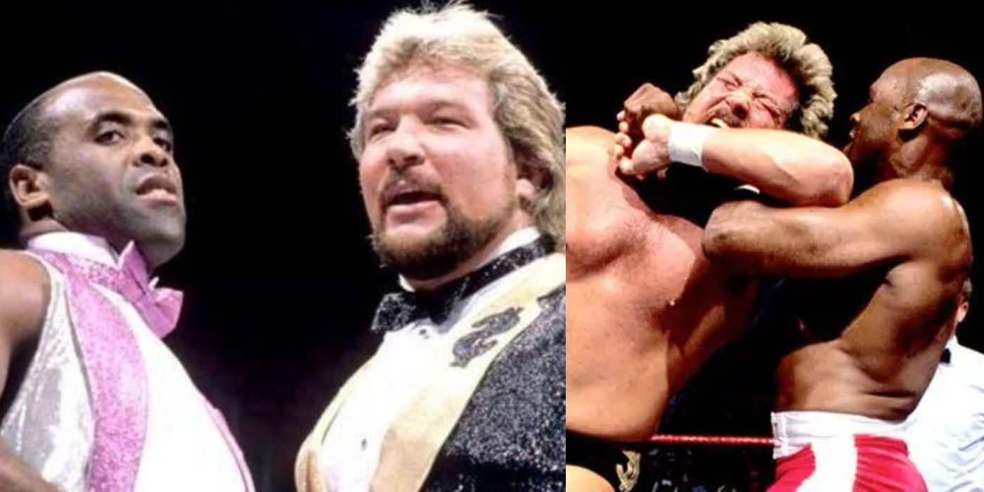 Ted Dibiase Poses With And Wrestles Against Virgil