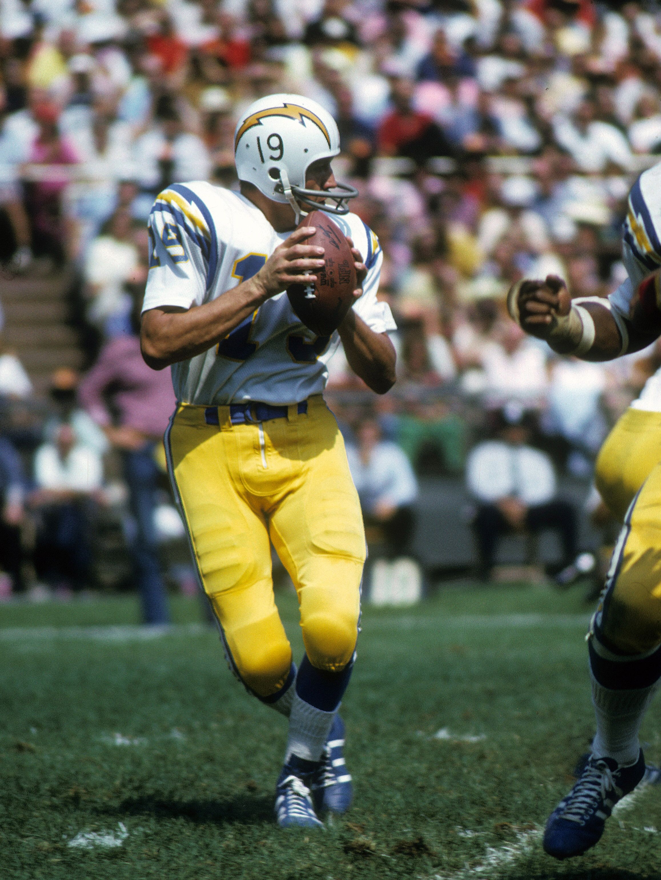 Unitas with the Chargers, 1973