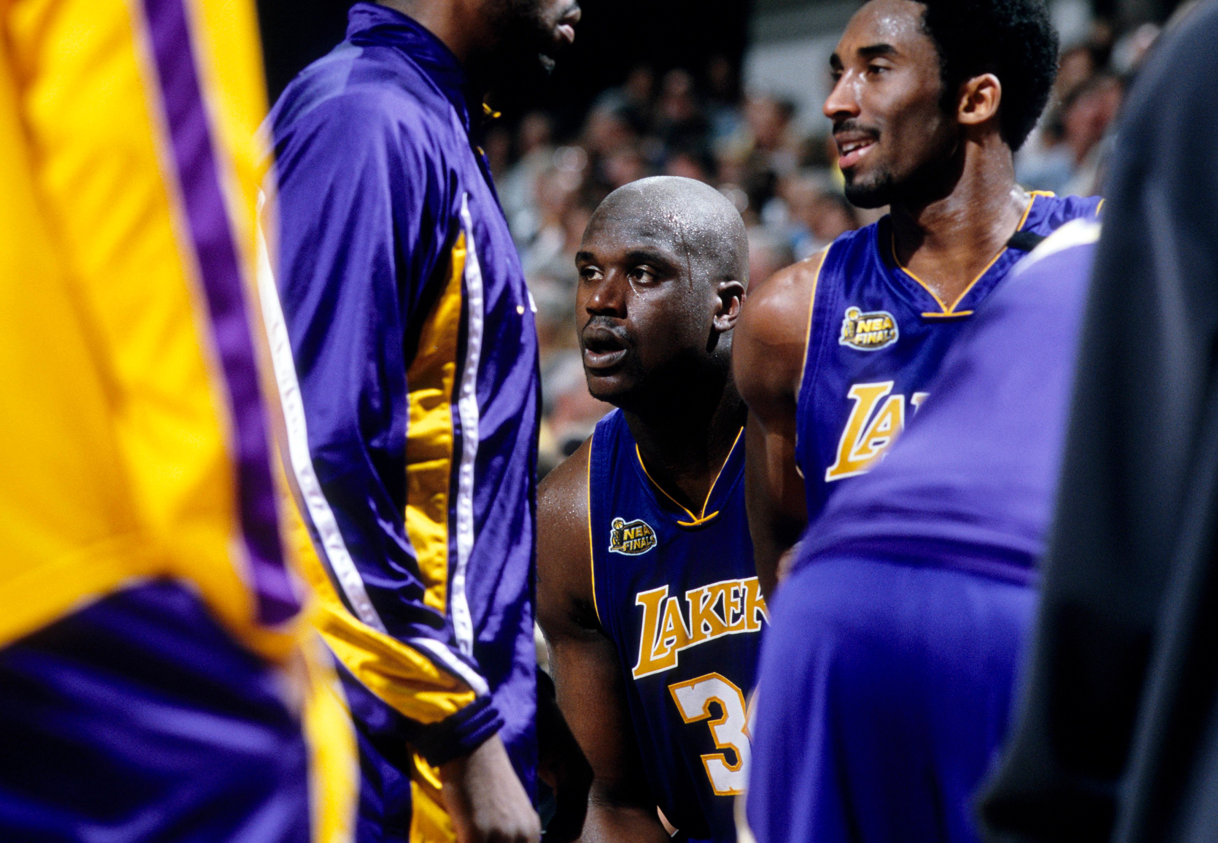 Kobe Bryant and Shaq Lakers