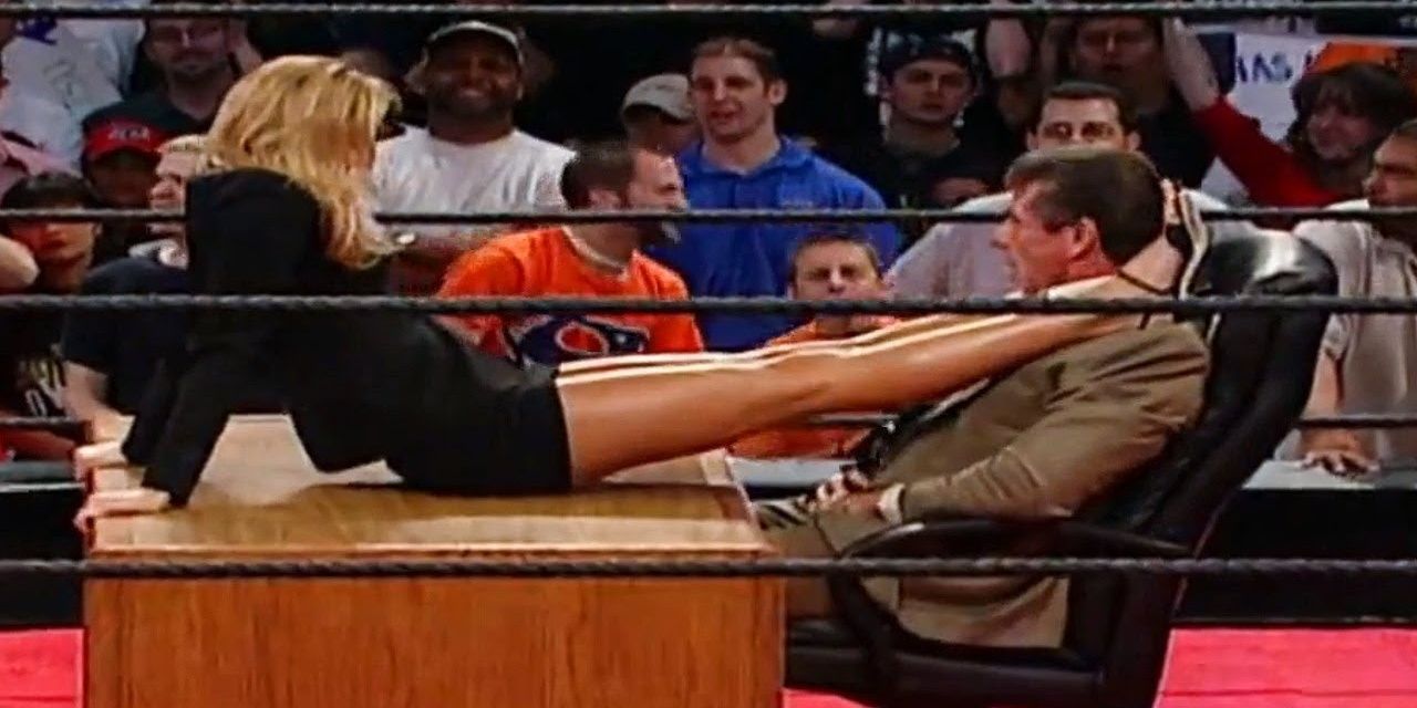 Vince McMahon gets a lap dance 