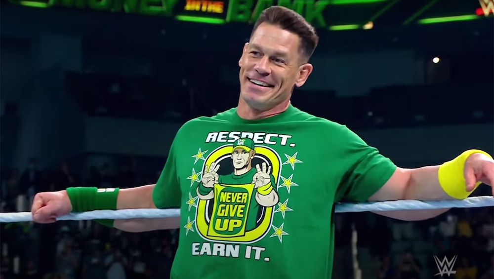 John Cena during his 2021 return