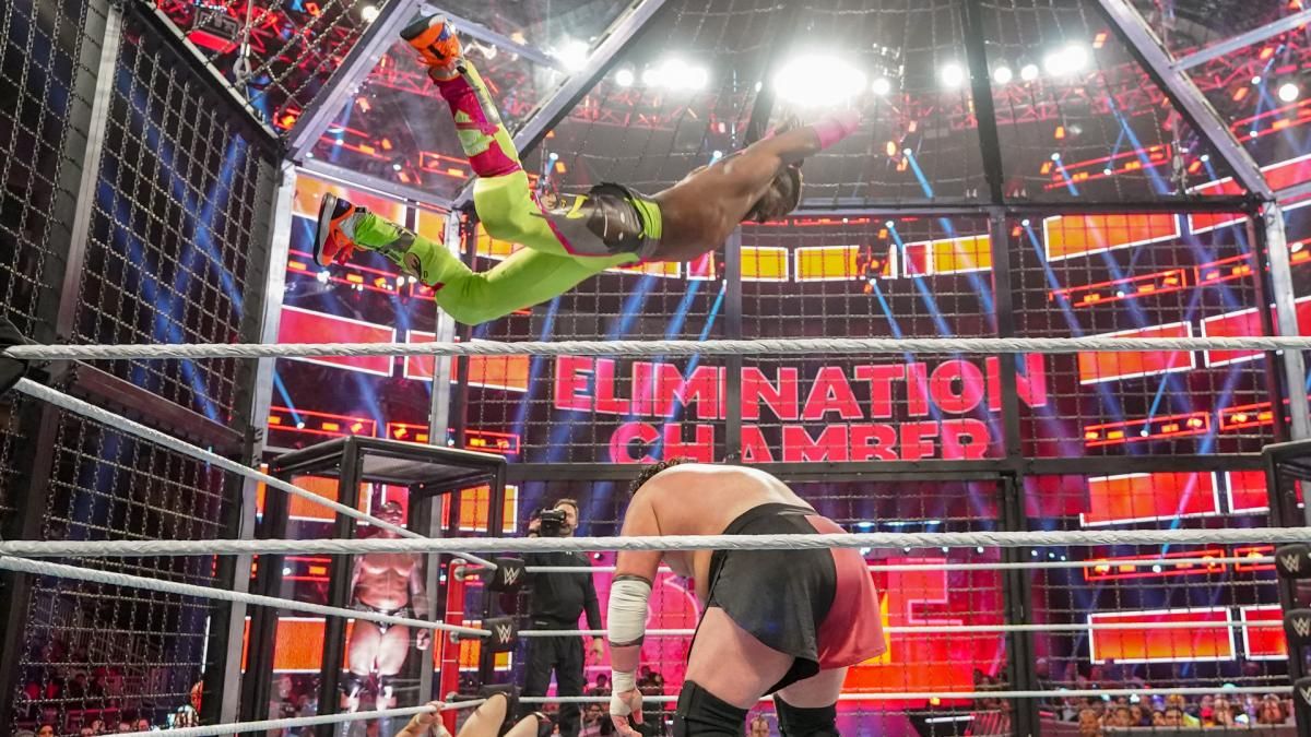 AJ Styles vs. Daniel Bryan vs. Jeff Hardy vs. Kofi Kingston vs. Randy Orton vs. Samoa Joe (WWE Elimination Chamber, 2/17/2019)