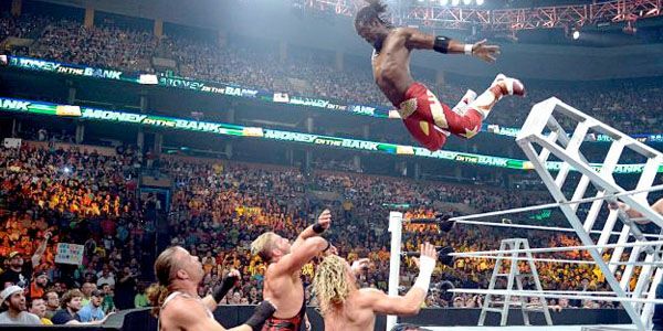 Dean Ambrose vs. Dolph Ziggler vs. Jack Swagger vs. Kofi Kingston vs. Rob Van Dam vs. Seth Rollins (WWE Money in the Bank, 6/29/2014) 