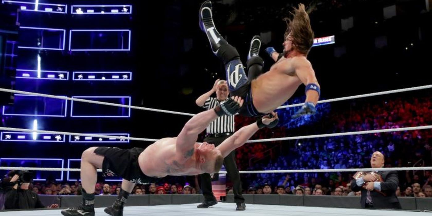 Aj Styles Vs Brock Lesnar Survivor Series 2017 