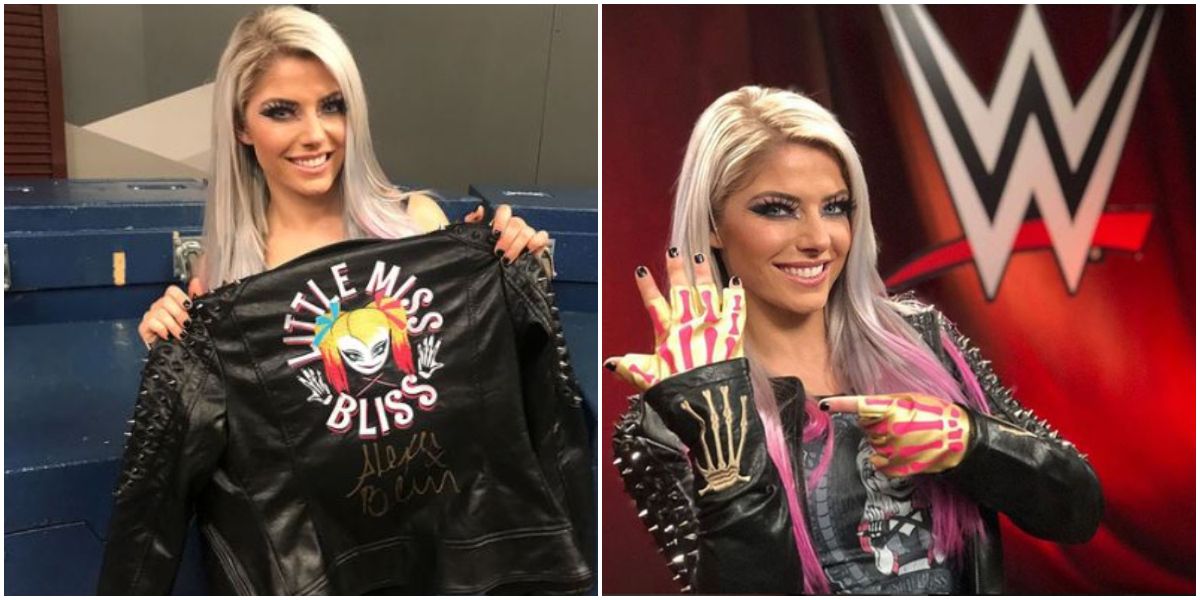 Alexa Bliss' jacket and gloves that were auctioned