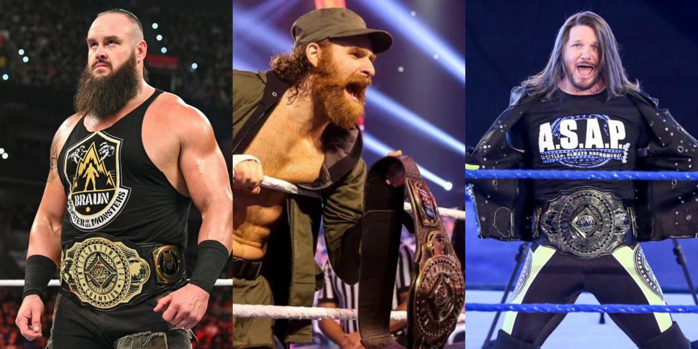 Braun Strowman, Sami Zayn, AJ Styles Intercontinental Champion