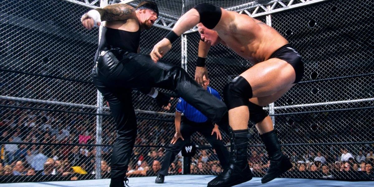 Brock Lesnar v The Undertaker No Mercy 2002 Cropped