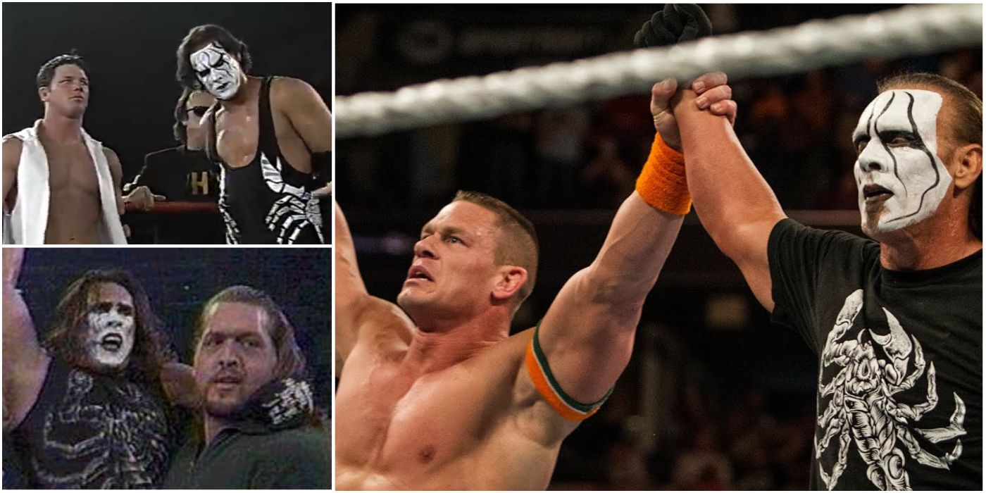 Sting and AJ Styles John Cena The Big Show