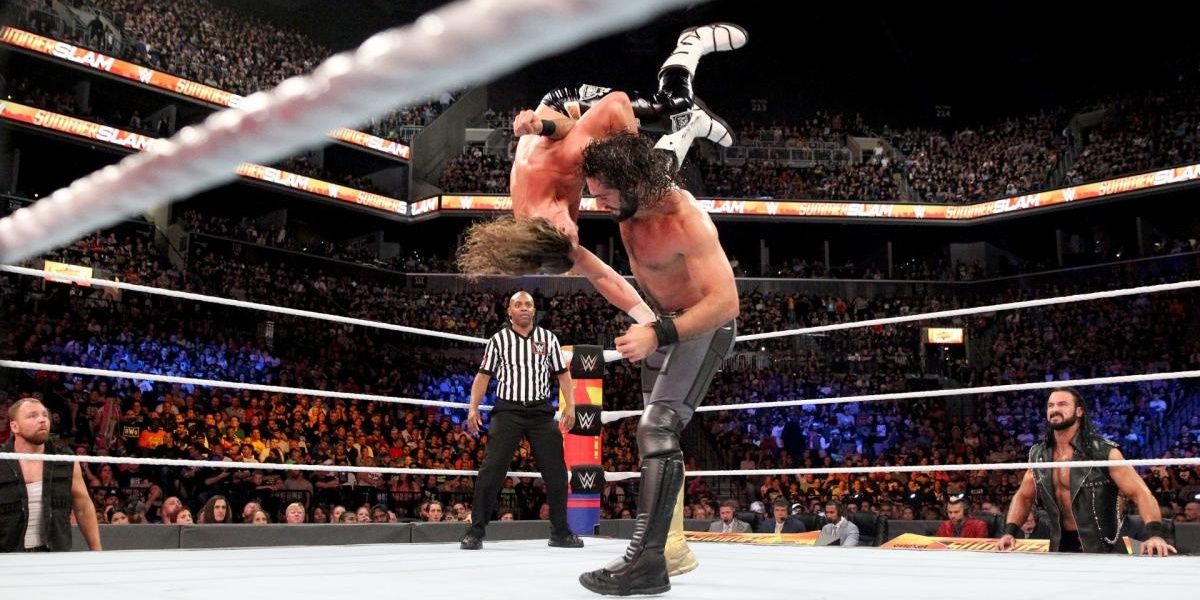 Dolph Ziggler v Seth Rollins SummerSlam 2018 Cropped