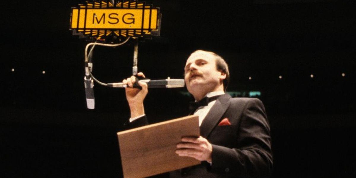 Howard Finkel announcing at MSG Cropped