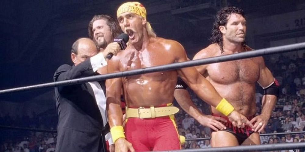 Hulk Hogan Mean Gene Okerlund WCW Bash At The Beach 1996