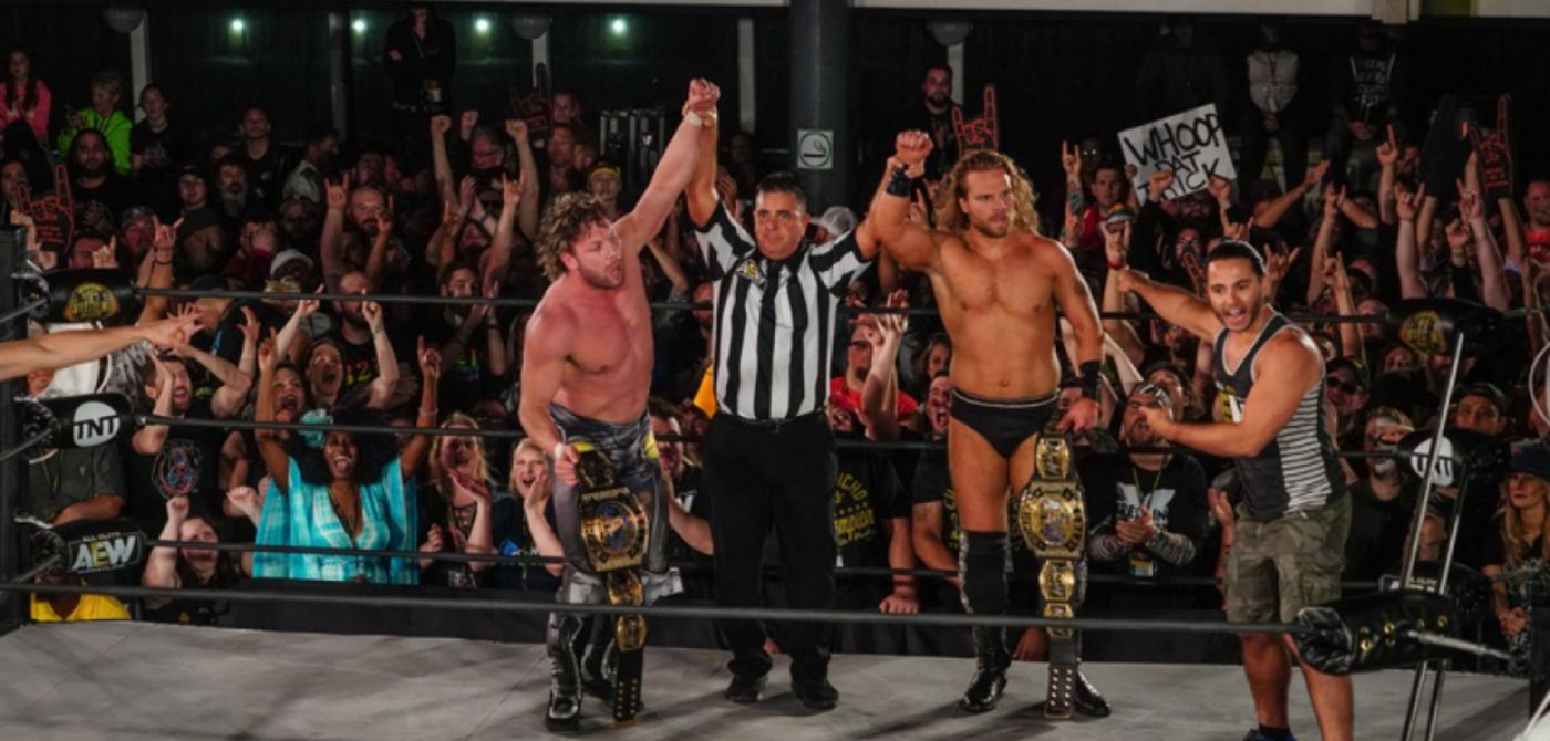 Kenny Omega and Adam Page AEW World Tag Team Champions