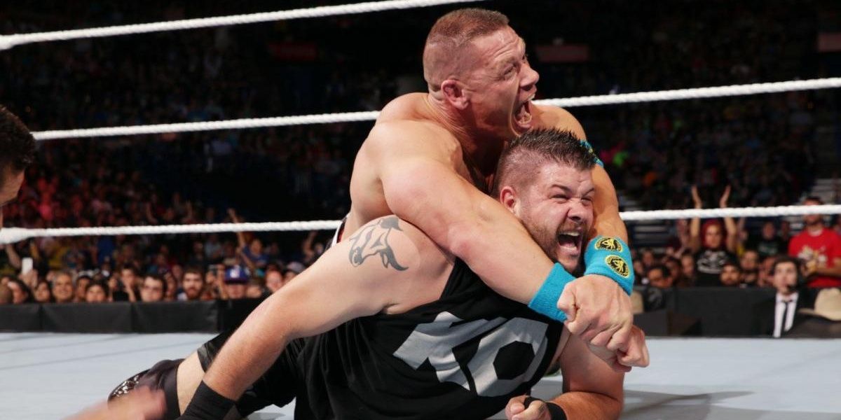 Kevin Owens v John Cena Battleground 2015 Cropped