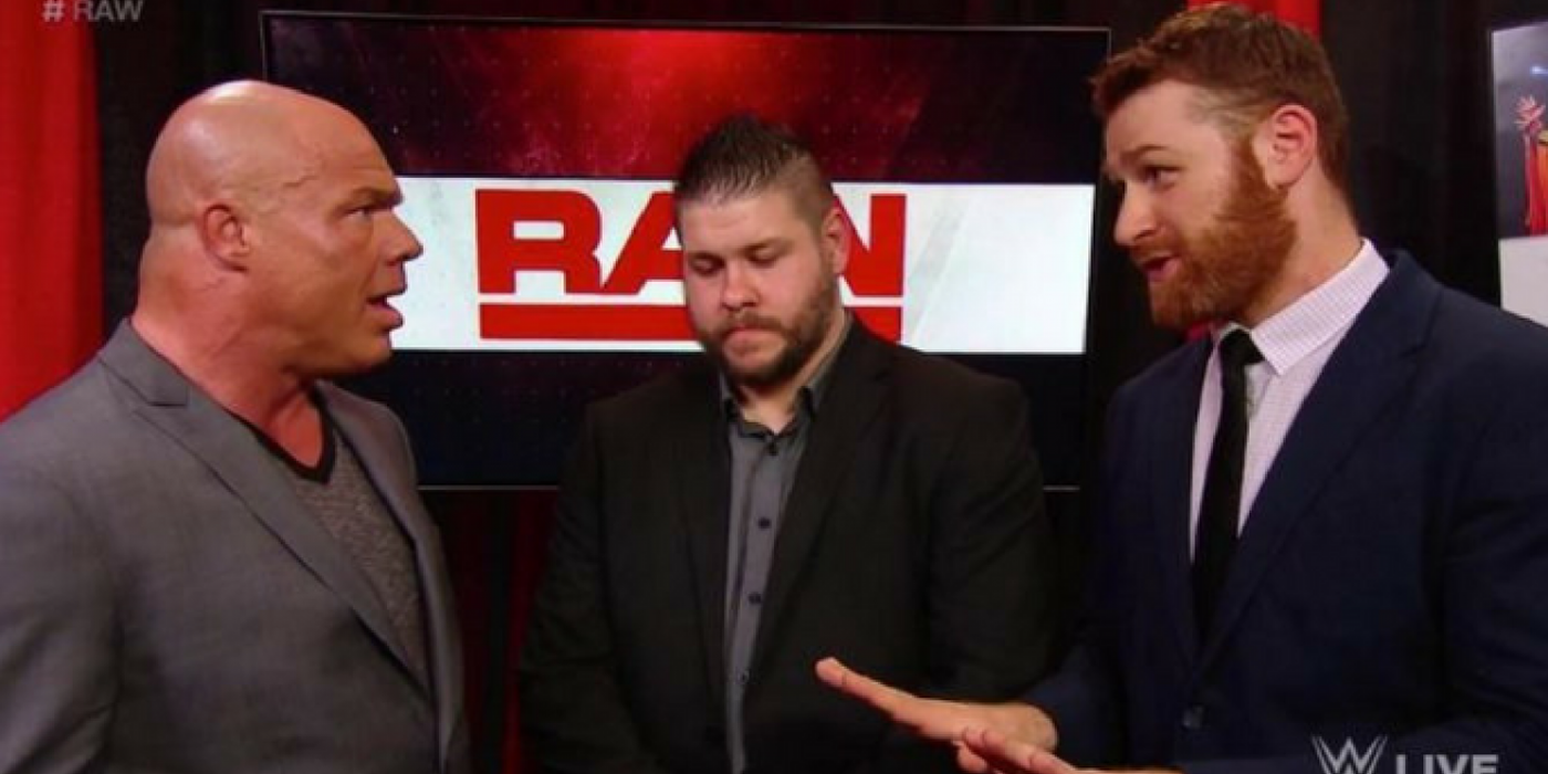 Kurt Angle Sami Zayn Kevin Owens