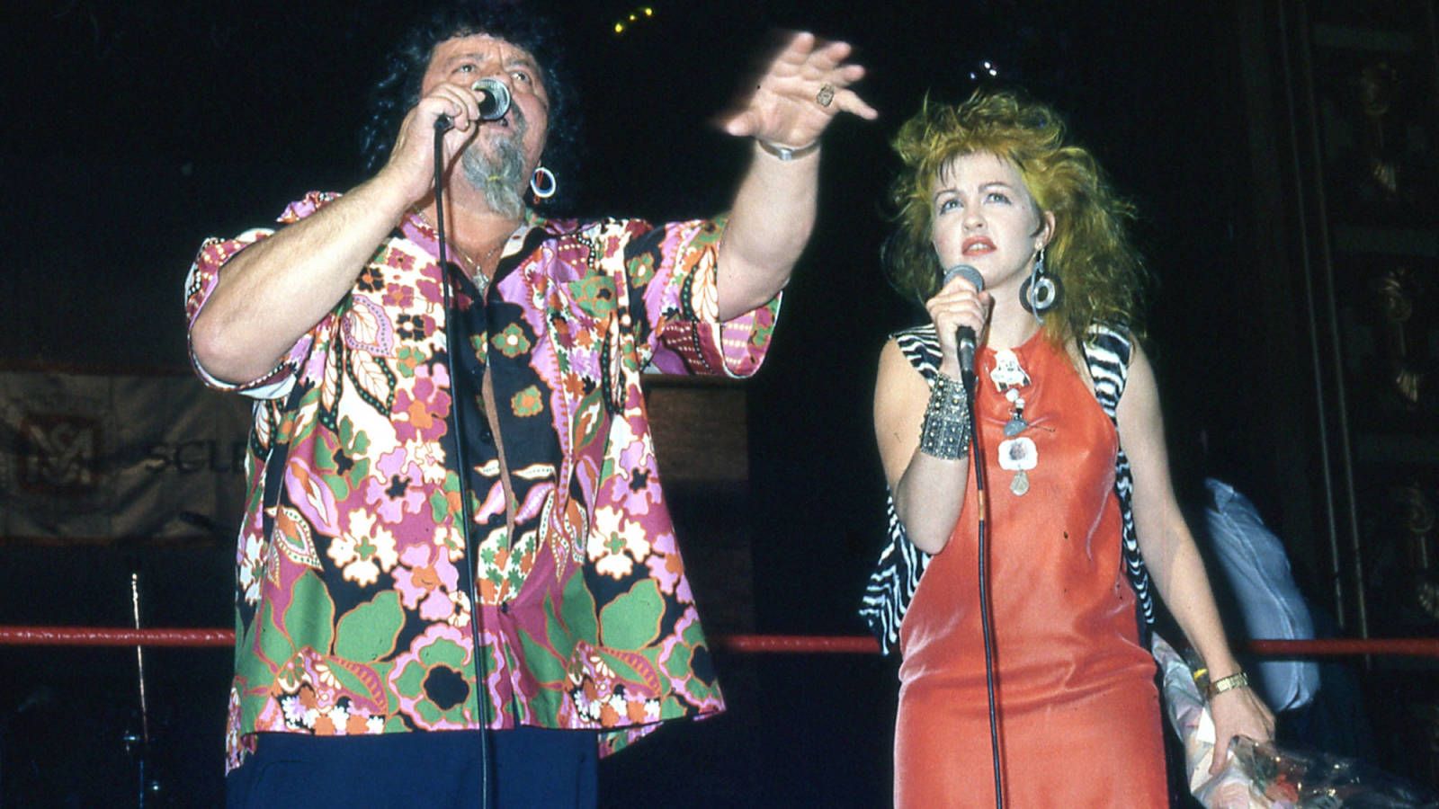 Lou Albano and Cyndi Lauper