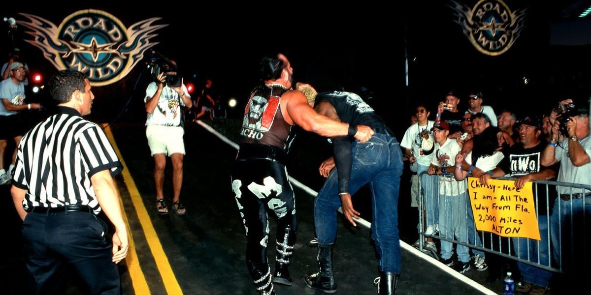 Randy Savage v Dennis Rodman Road Wild 1999 Cropped