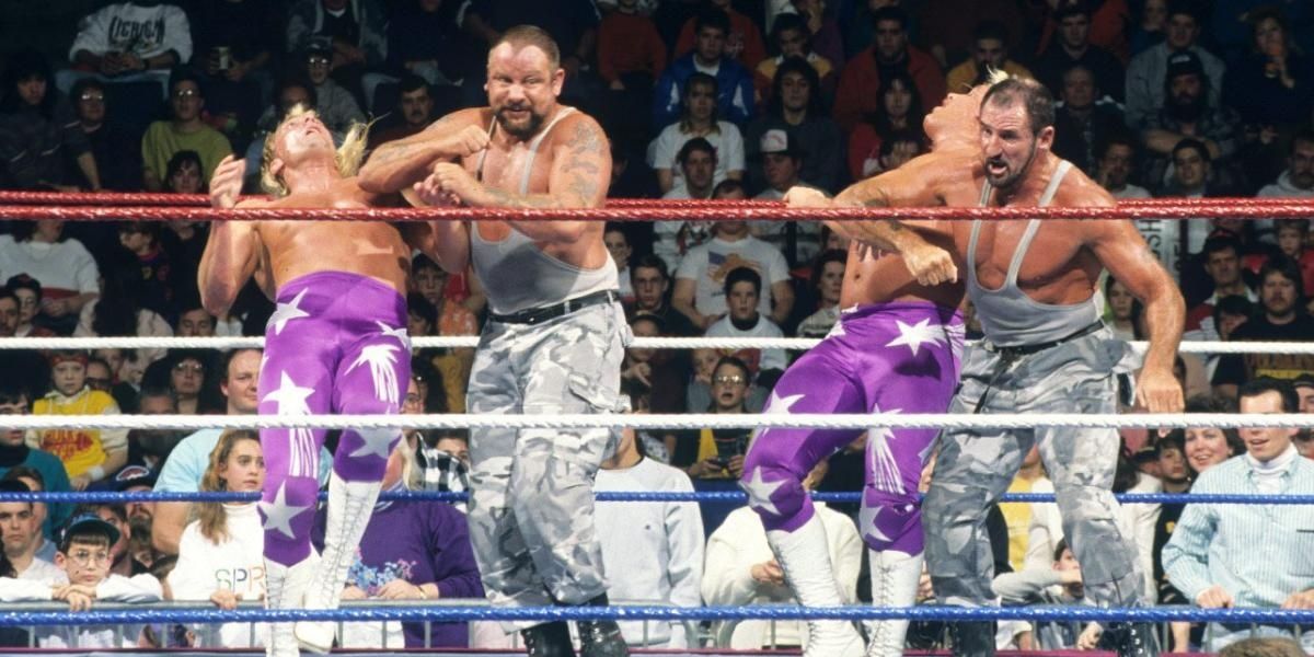 The Beverly Brothers v The Bushwhackers Royal Rumble 1992 Cropped