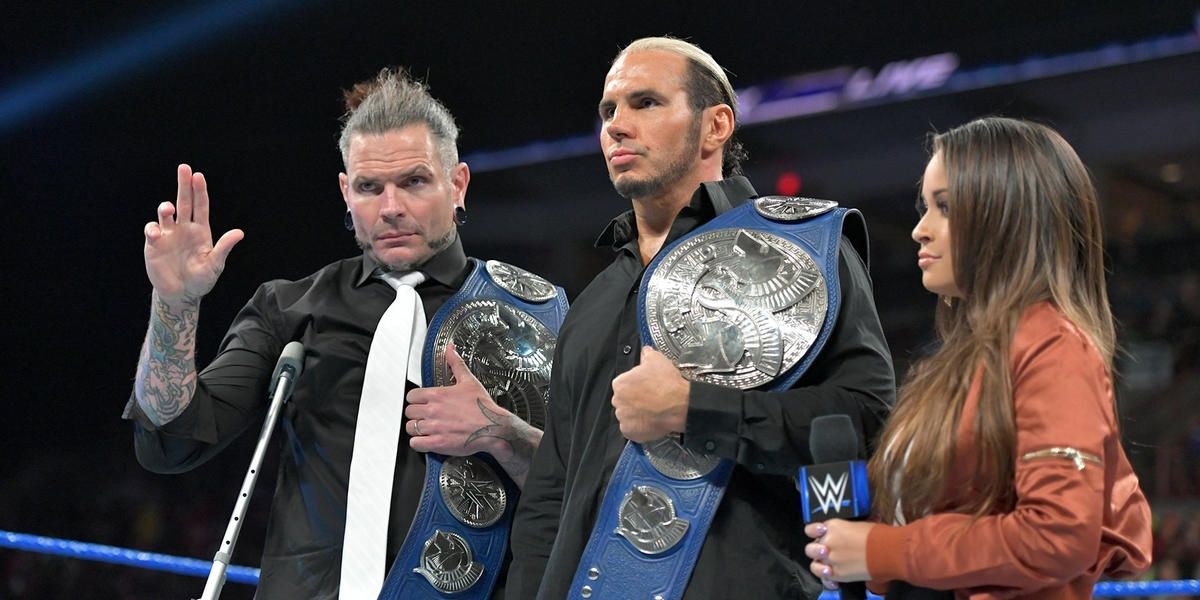 The Hardy Boyz SmackDown Tag Team Champions Cropped