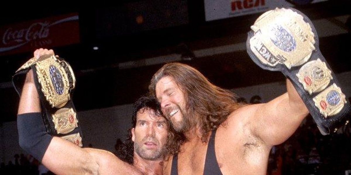 The Outsiders WCW Tag Team Champions 1st Reign Cropped