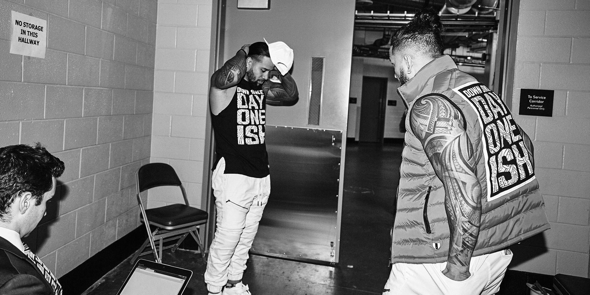 The Usos getting prepared 