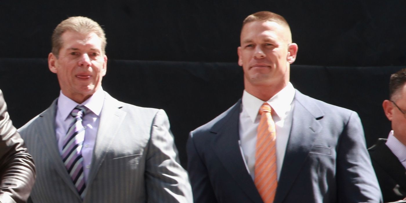 Vince McMahon and John Cena 