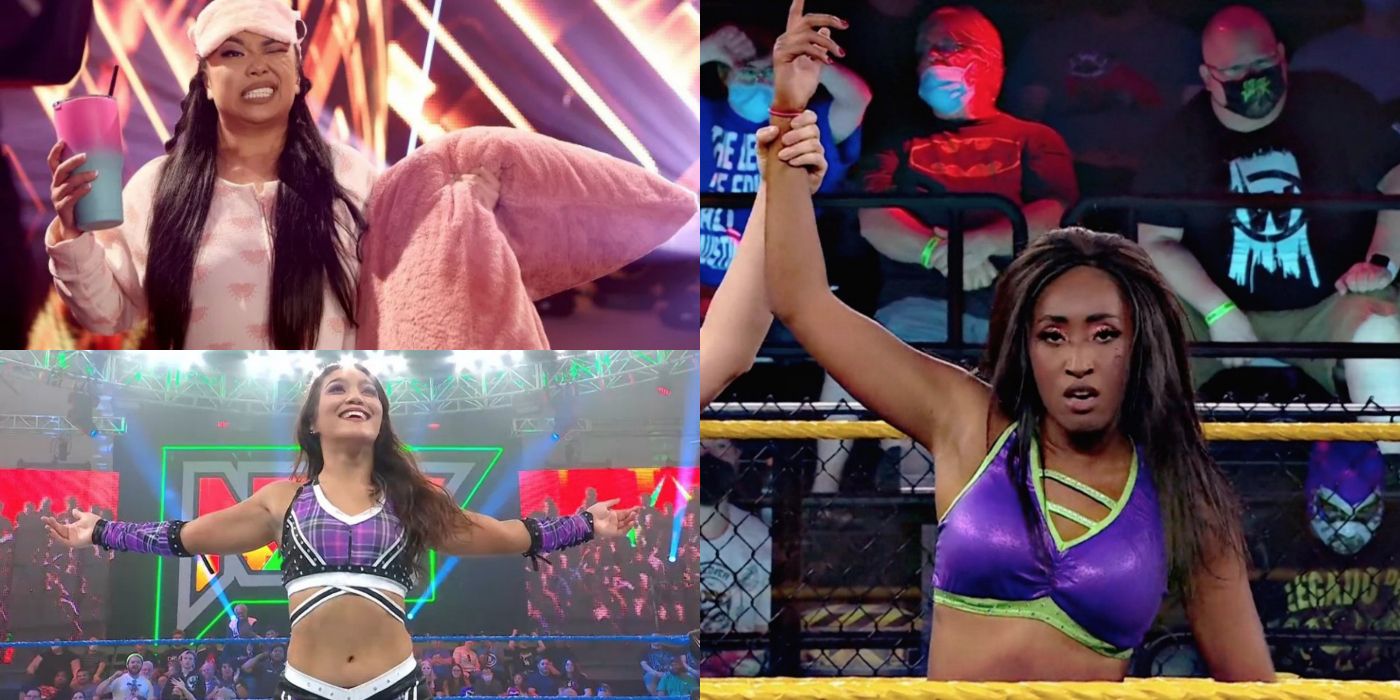 Rising female talent in NXT: Wendy Choo, Roxanne Perez, and Amari Miller