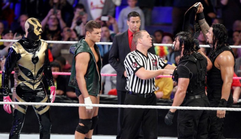 The Shield vs. Cody Rhodes & Goldust (Raw 10/14/2013)