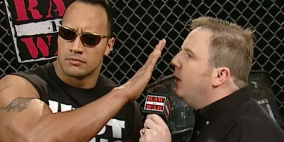 the rock addresses his Armageddon 2000 opponents