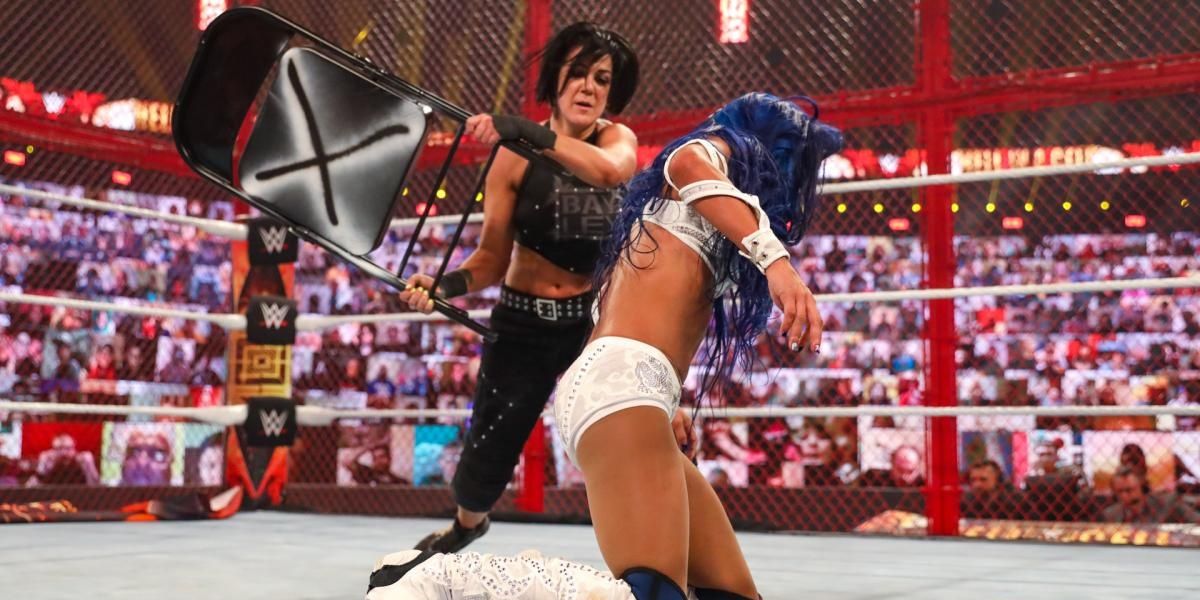 Bayley v Sasha Banks Hell In A Cell 2020 Cropped