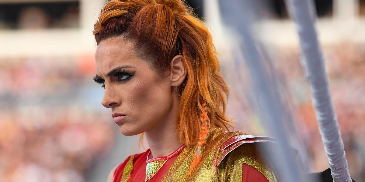 Becky Lynch Red And Yellow SummerSlam 2022