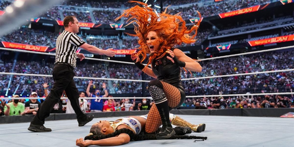 Bianca Belair v Becky Lynch SummerSlam 2021 Cropped