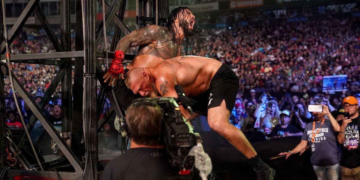 Brock Lesnar Roman Reigns Last Man Standing Match WWE SummerSlam 2022