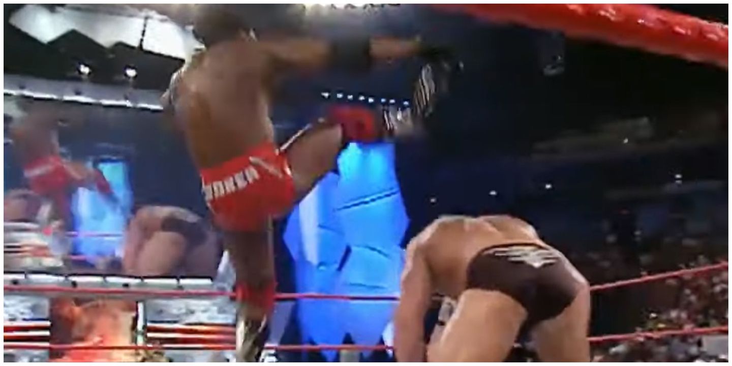 Booker T Vs Brock Lesnar (Raw) - 2002