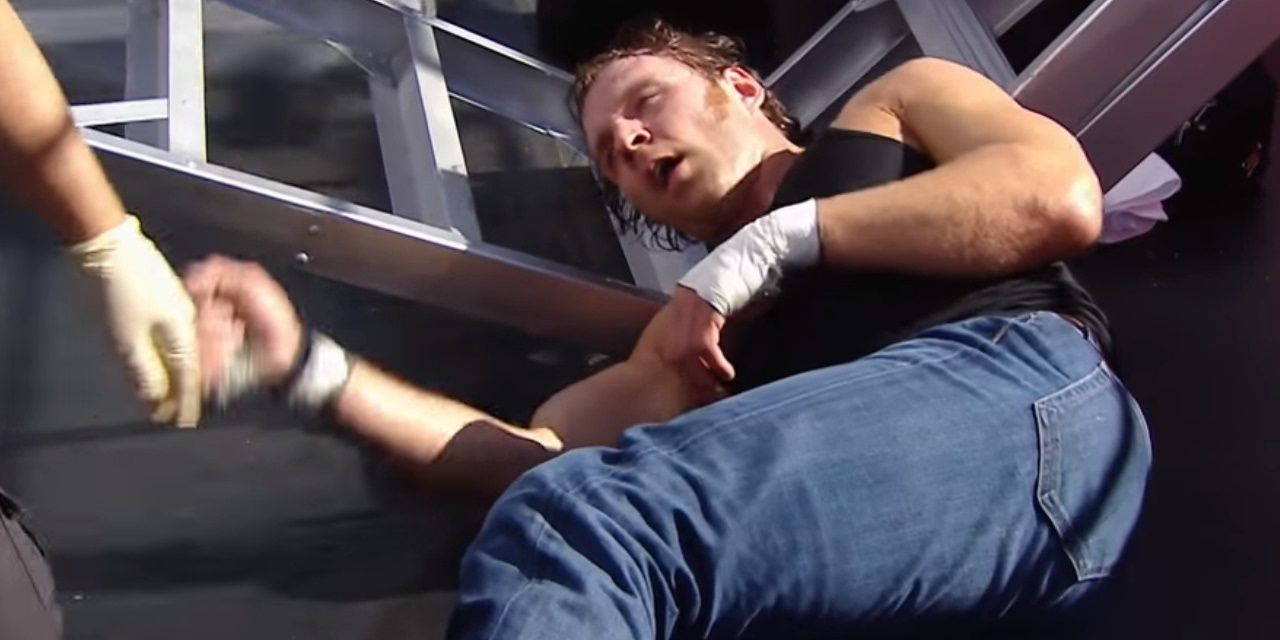 Dean Ambrose injured at WrestleMania 