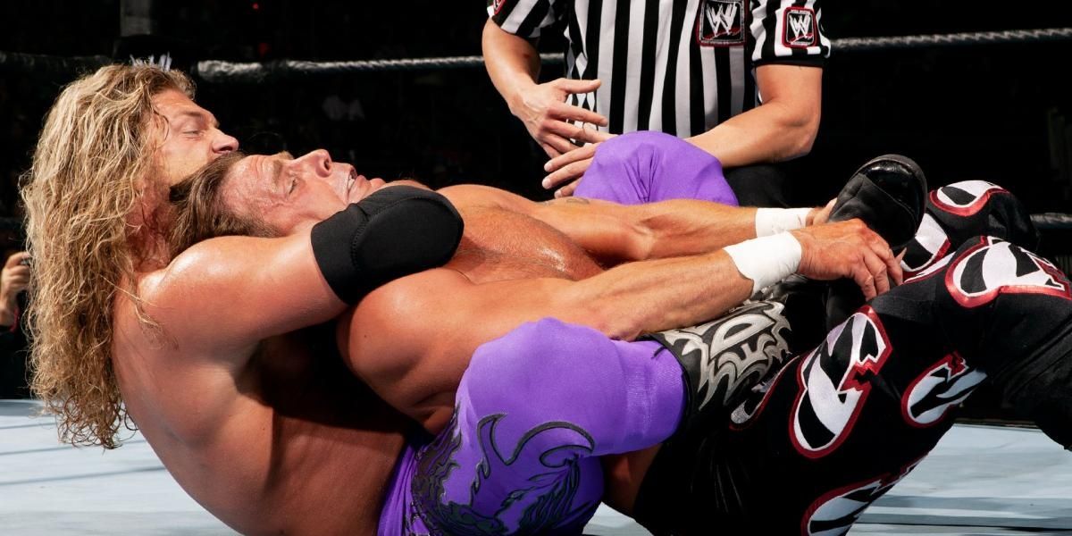 Edge v Shawn Michaels Royal Rumble 2005 Cropped