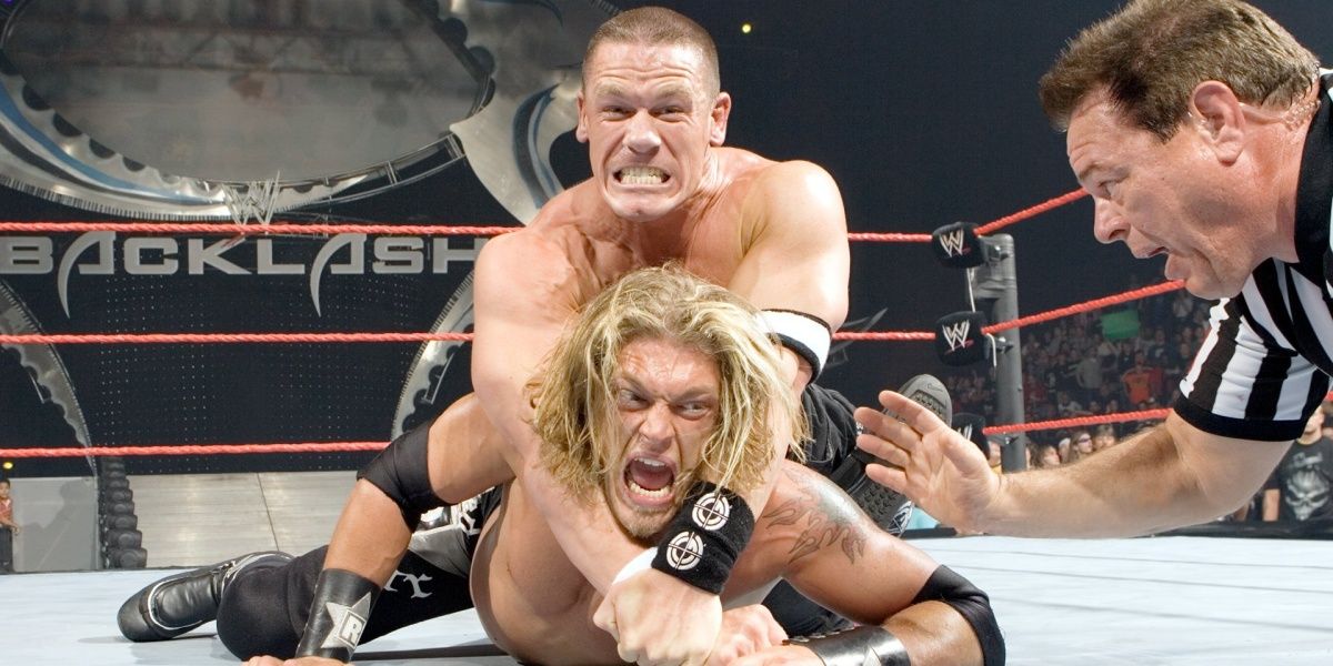 John Cena v Edge v Triple H Backlash 2006 Cropped Cropped