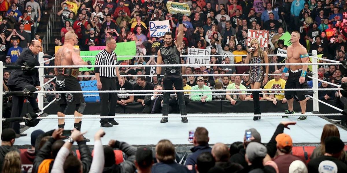 Lesnar v Cena v Rollins Royal Rumble 2015 Cropped