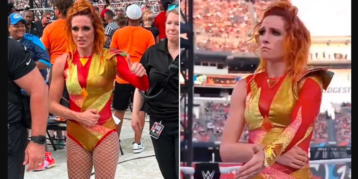 Top WWE star Becky Lynch has arm ripped open during brutal championship  battle - Daily Star